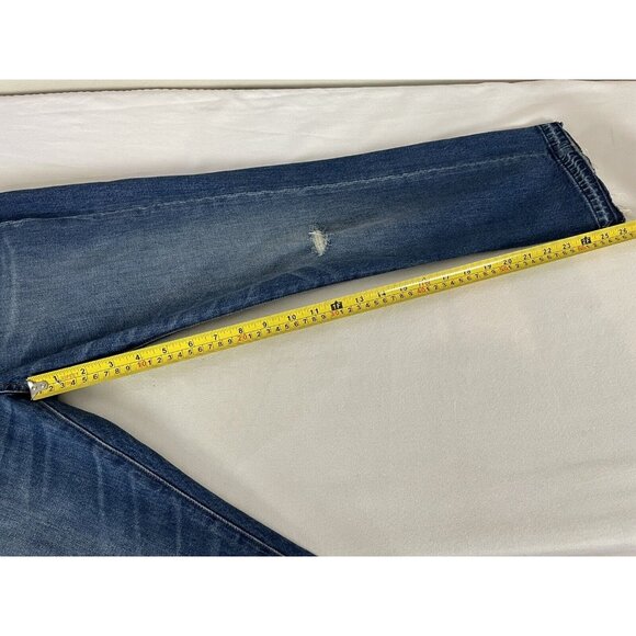 Madewell Mid-Rise Classic Straight Crop Stretch Jeans Women’s Size 28 Raw Hem - Picture 7 of 7